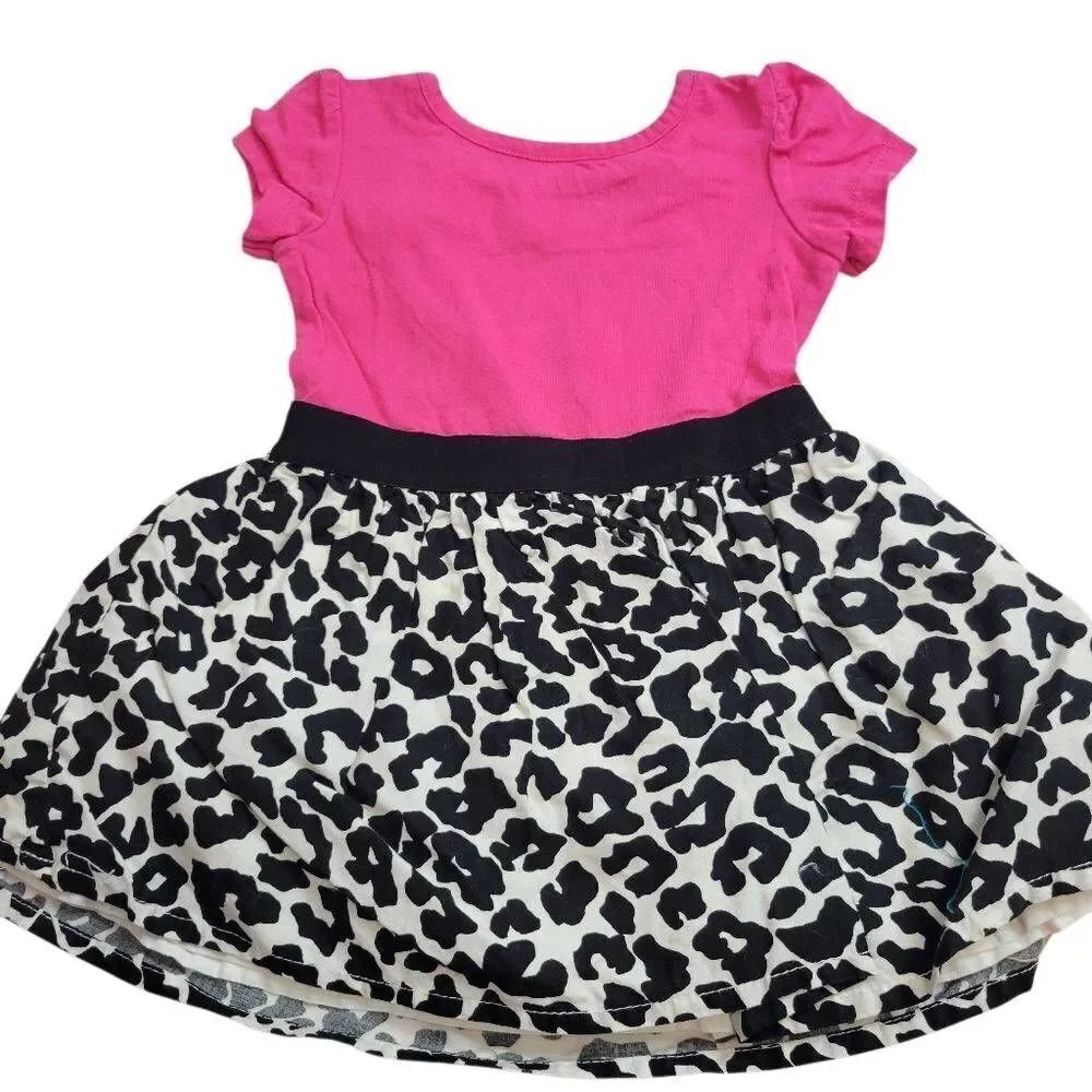 Children's Place leopard dress 9-12mo - Picture 2 of 3